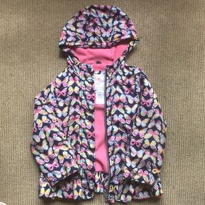 Carter’s girls fleece lined raincoat